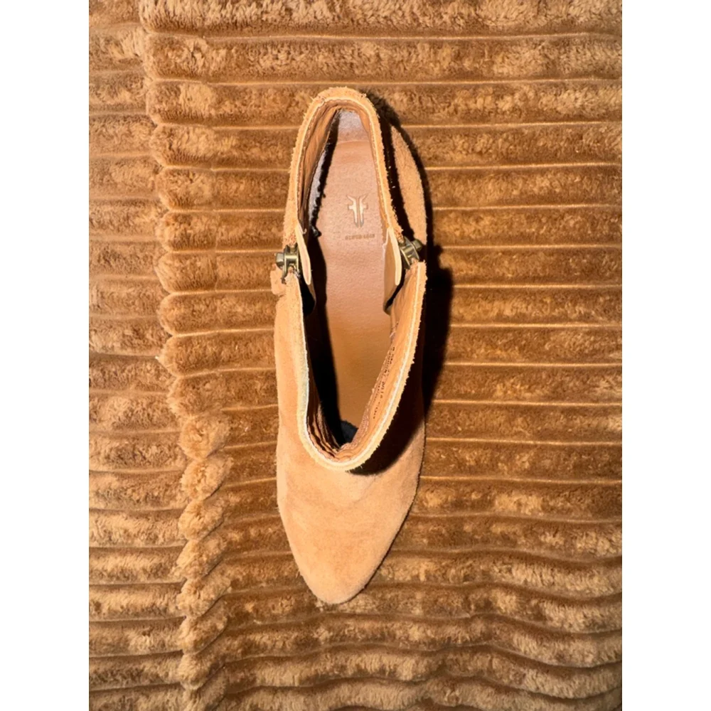 FRYE | Judith Brown Suede Leather Ankle Boots Booties Size 8.5